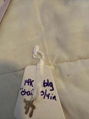 14K Gold Hebrew Charm Pendant - Small